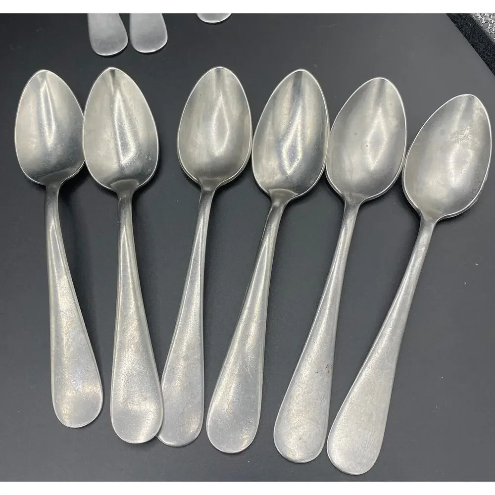 Lot 20 VTG ROYAL STAINLESS ALLEGHENY METAL WINDOR Knife FLATWARE FORKS SPOONS